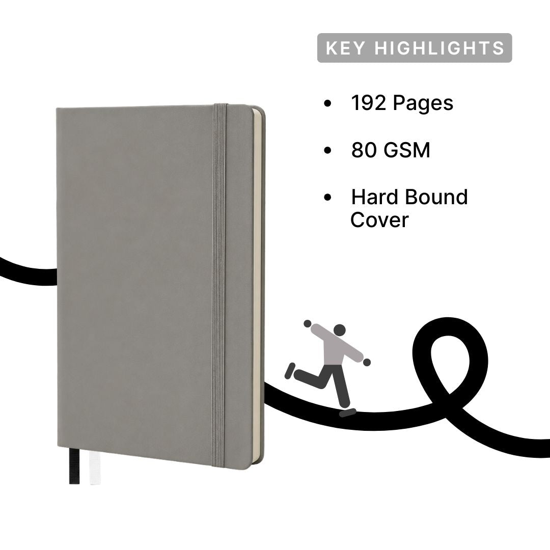 Loope Solid Notebook A6 - Grey | Loope | ST0069263
