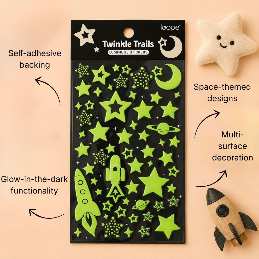 Loope Luminous Sticker - Twinkle trails | Loope | ST0069432