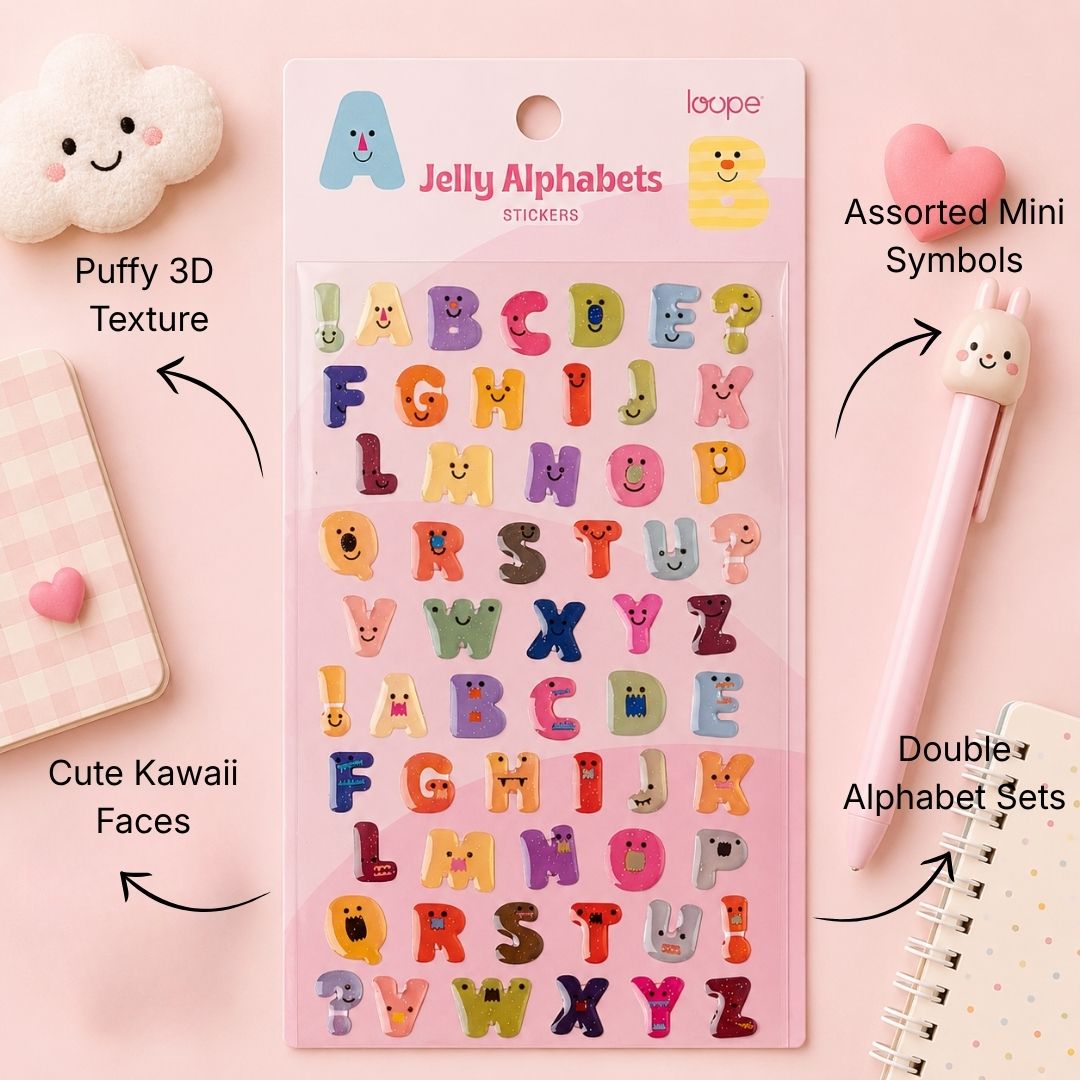 Loope Jelly Stickers - Alphabets | Loope | ST0069438
