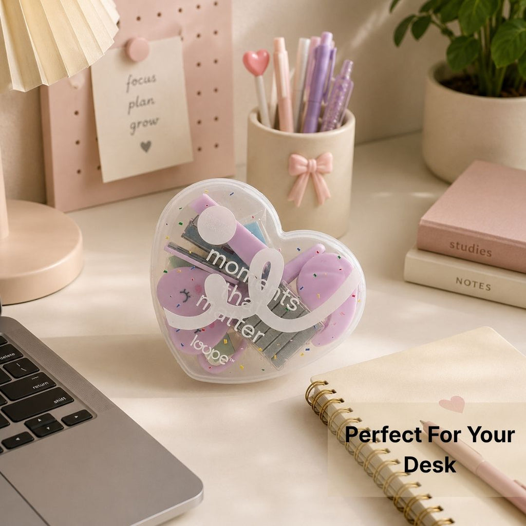 Loope Stationery Set - Valentine Heart
