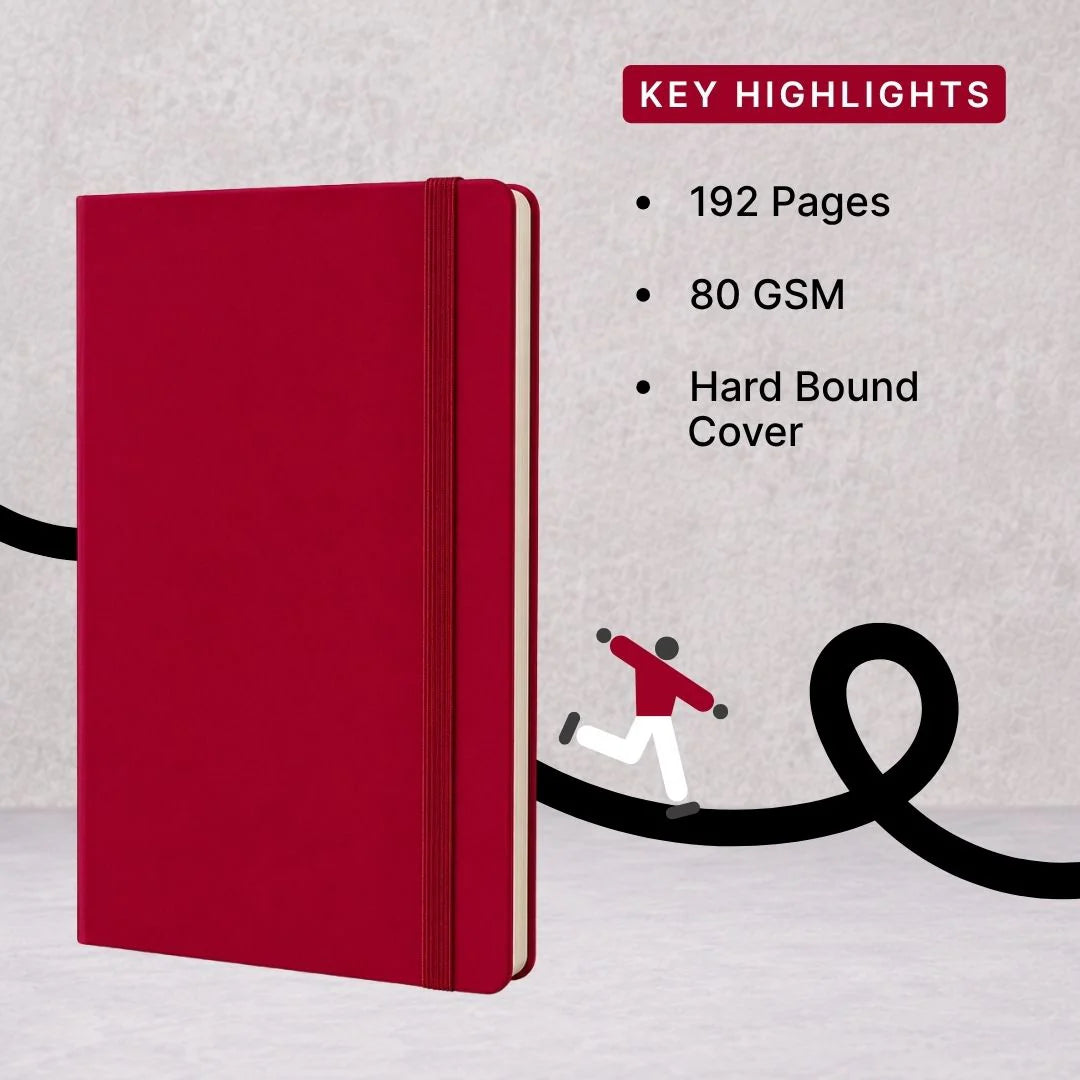 Loope Solid Notebook A5 - Maroon | Loope | ST0071406