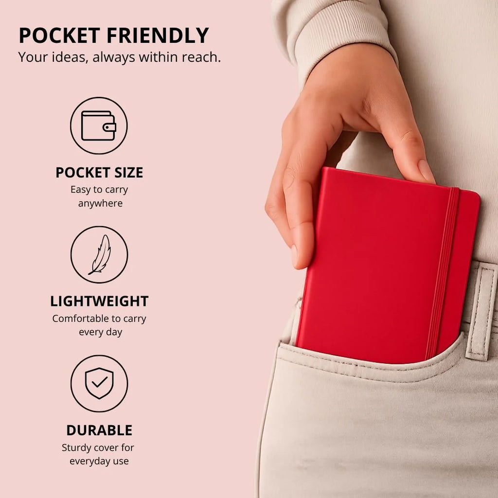 Loope Solid Notebook A6 - Maroon