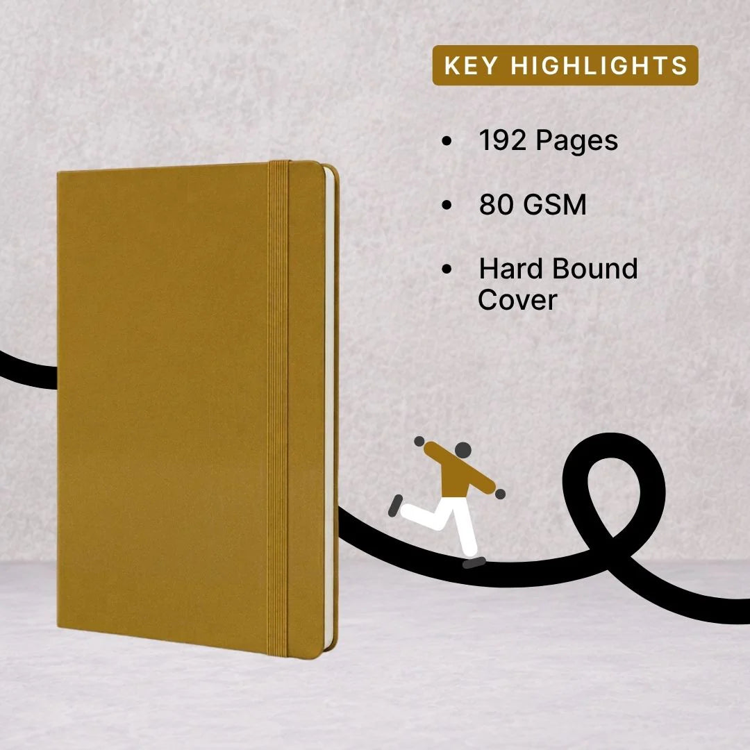 Loope Solid Notebook A6 - Golden | Loope | ST0071409