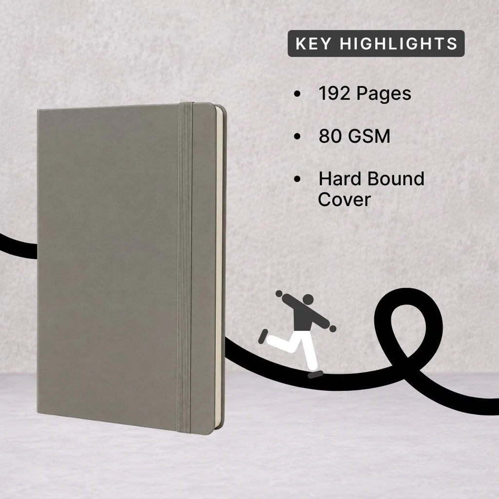 Loope Solid Notebook A6 - Silver