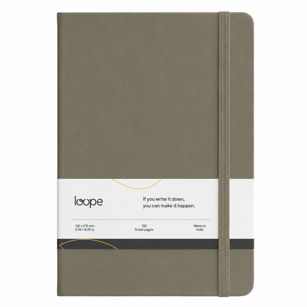 Loope Solid Notebook A5 - Silver